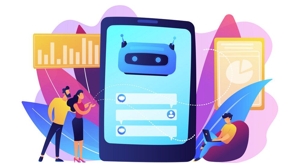 Chatbot customer service concept vector illustration.