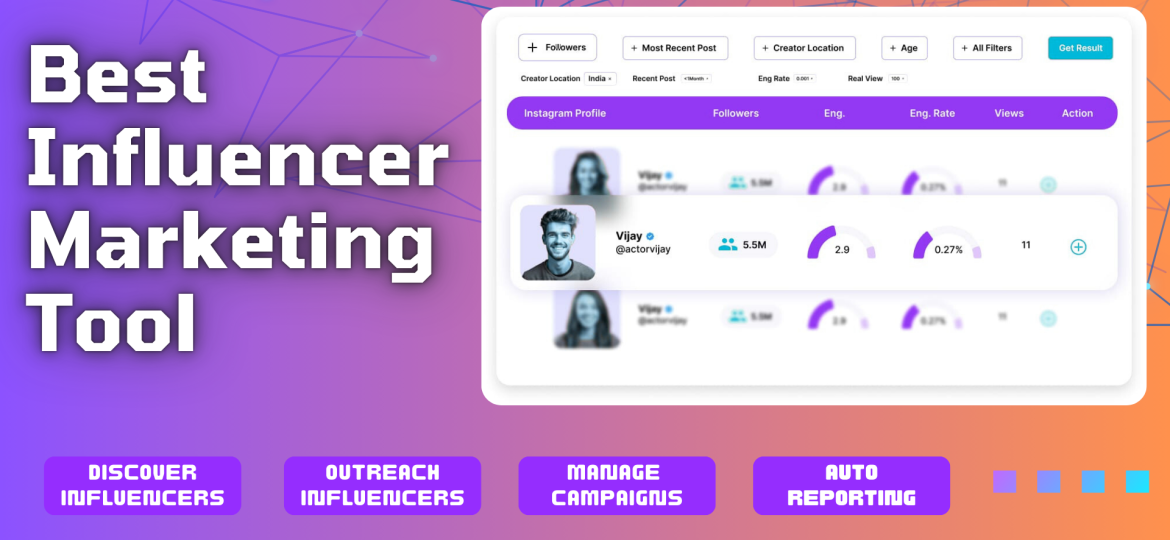 Best influencer marketing dashboard